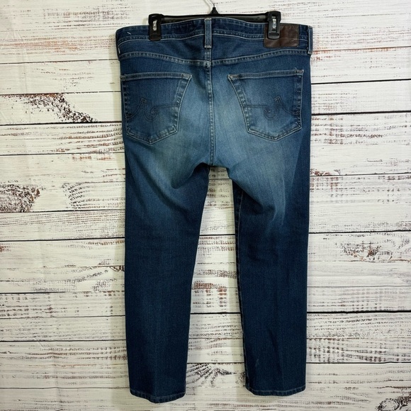 AG Adriana Goldschmied The Matchbox Slim straight Denim 360 size 34 jeans - Picture 3 of 6